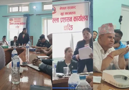 धादिङ विपद् व्यवस्थापन समितिका १३ निर्णय : राहतपछि पुनःस्थापनामा जोडः प्रभावितको घर मर्मतदेखि भाडाको कोठासम्म व्यवस्था गर्ने