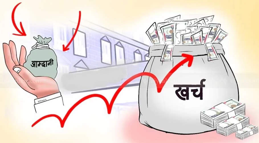 दुई महिनामा सरकारकाे आम्दानीभन्दा खर्च ९ अर्ब ७२ कराेड रुपैयाँले धेरै