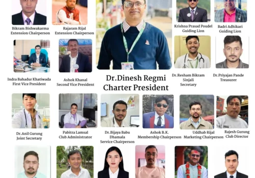लायन्स क्लब अफ धादिङ समाज स्थापना,डा.दिनेश रेग्मी संस्थापक अध्यक्ष