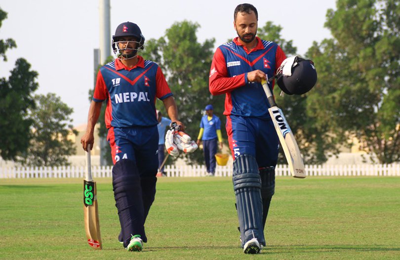 नेपालद्वारा यूएर्इलाई २ सय २२ रनको लक्ष्य