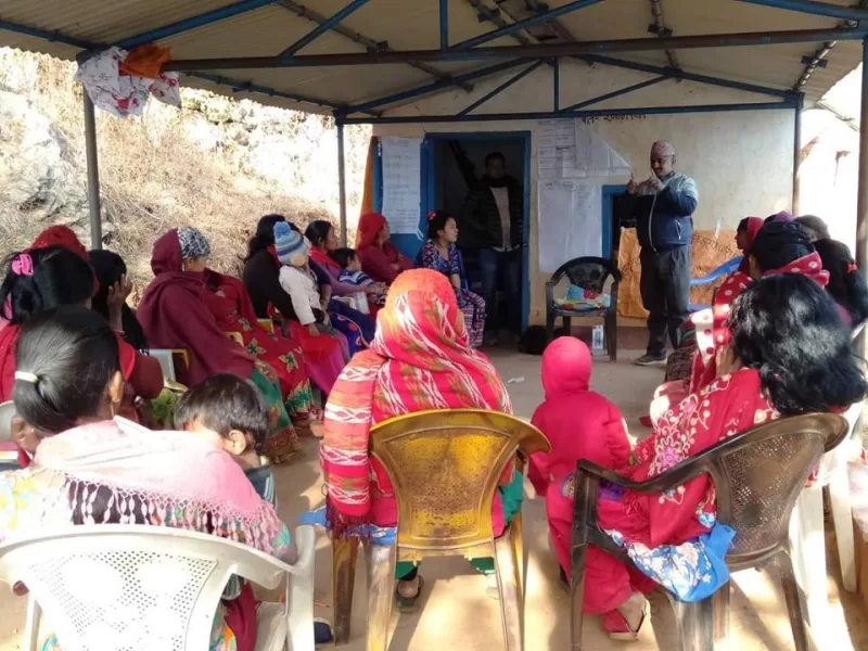 सिद्धलेकमा आधासिला तालिम