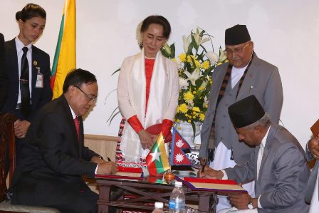 नेपाल र म्यान्मारबीच व्यापारीक सम्झौतामा हस्ताक्षर