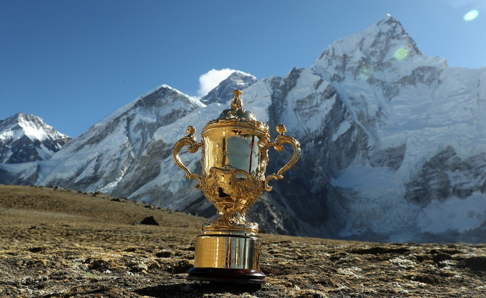 रग्बी विश्वकपको ट्रफी कालापत्थरमा