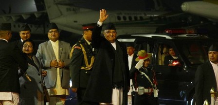 प्रधानमन्त्री ओली विश्व आर्थिक मञ्चको बैठकमा भाग लिन स्वीजरल्याण्ड प्रस्थान