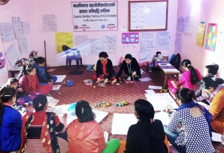 ज्वालामुखि गाउँपालिकामा सञ्चालित बालविकास क्षमता अभिवृद्धि तालिम सम्पन्न