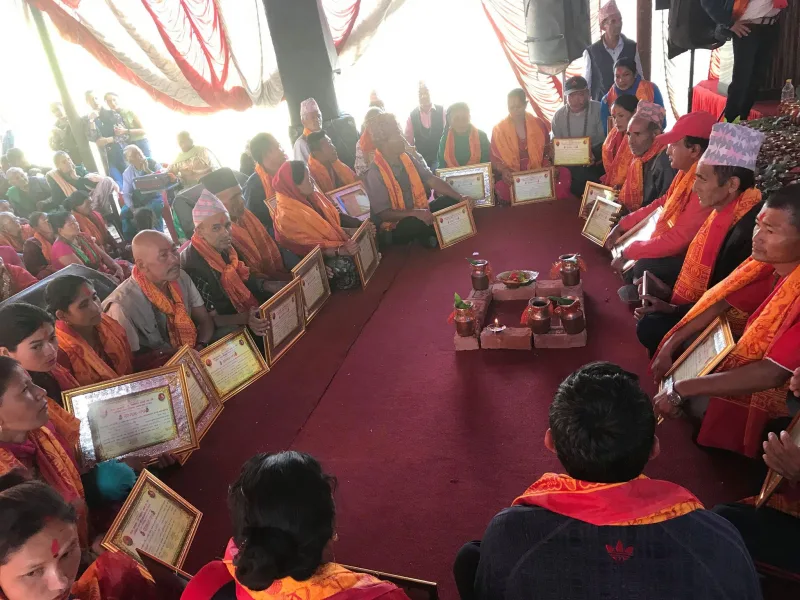 तामाङखर्क मा.विमा संचालित शैक्षिक तथा धार्मिक महोत्सवको पाँचौदिन सम्म जुट्यो साढे १५ लाख