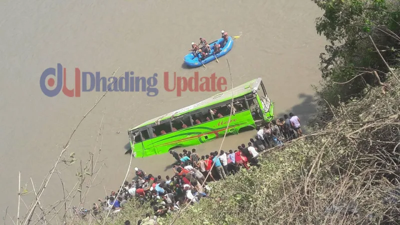 (अपडेट) त्रिशुली नदिमा बस खस्दा मृत्यु हुनेको संख्या ८ पुग्यो