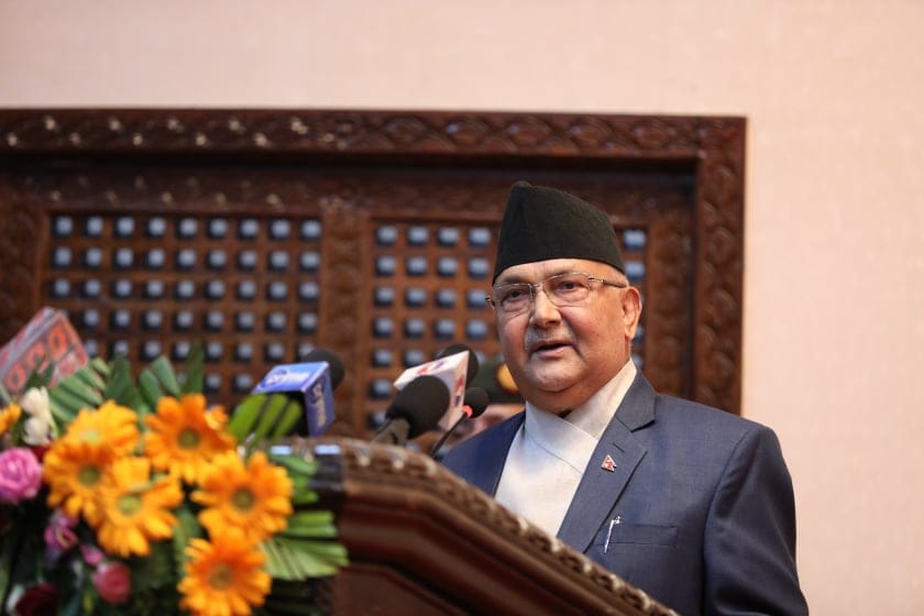 नेपालमा जलवायु परिवर्तनको नकारात्मक असर परेको प्रधानमन्त्रीको भनाई