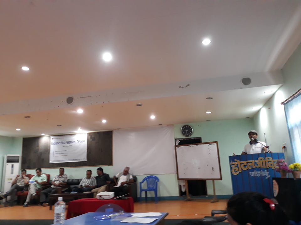 विपद्मा तत्काल आवश्यकताको आँकलन सम्बन्धी ३ दिने तालिम आजदेखि धादिङवेशीं सुरु
