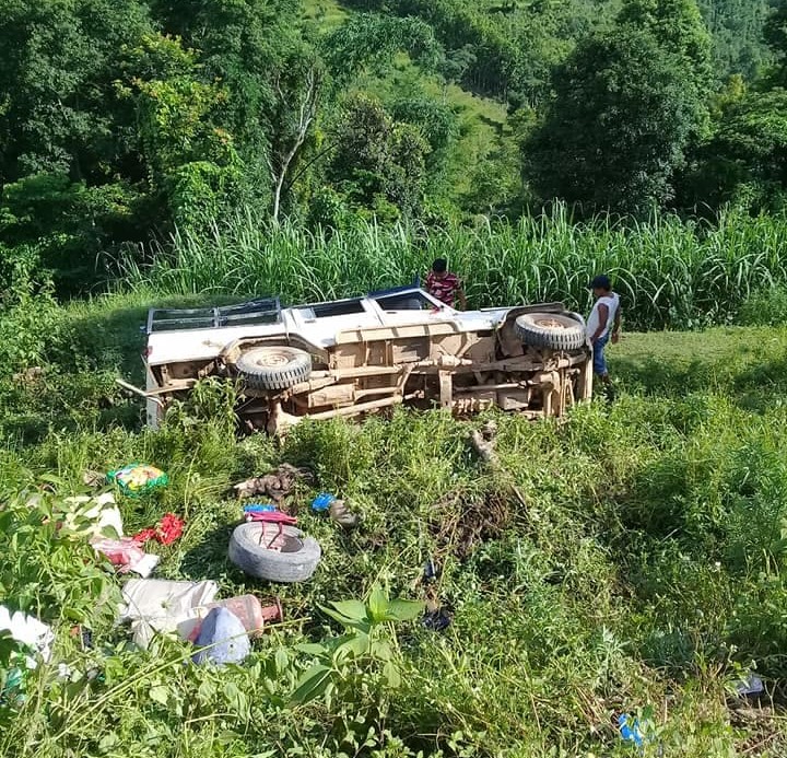 मैदिमा जिप दुर्घटनामा १३ जना घाईते ५ जनालाई काठमाडौ रिफर