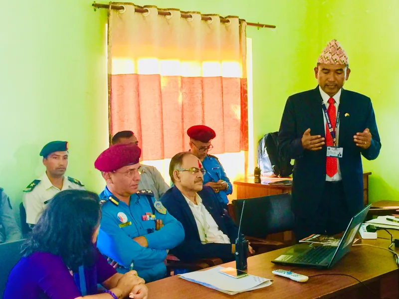 सुरक्षा चुनौतीका विषयमा पत्रकारहरुसँग अन्र्तरक्रिया