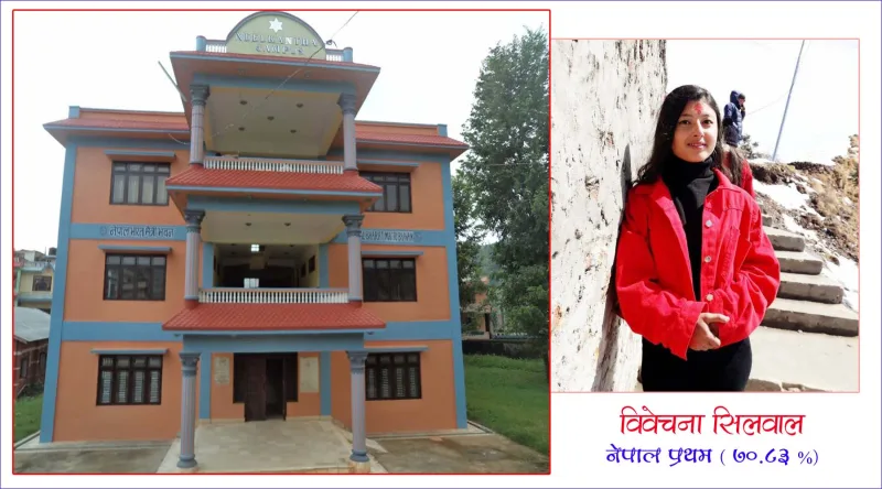 ७०.८३ प्रतिशत सहित निलकण्ठ क्याम्पस धादिङकी विवेचना सिलवाल नेपाल प्रथम