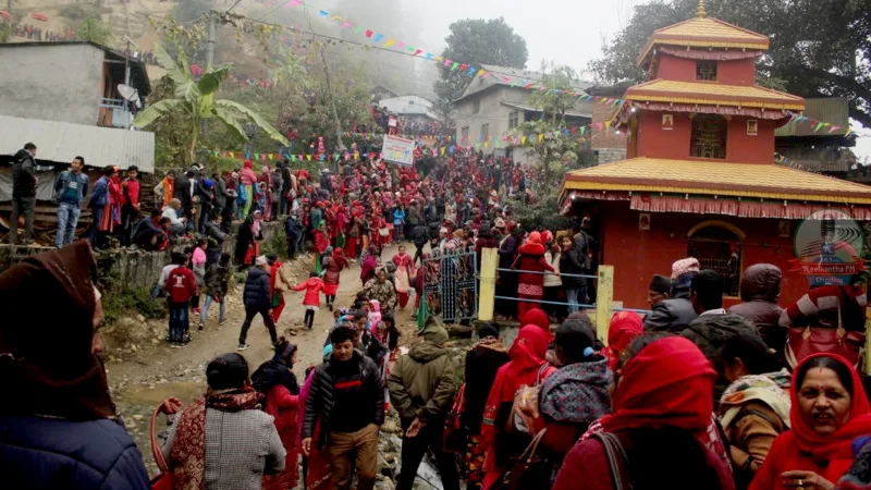 धादिङको त्रिपुरासुन्दरी माईको मन्दिरमा लाग्ने न्वागी मेला आजदेखी सुरु