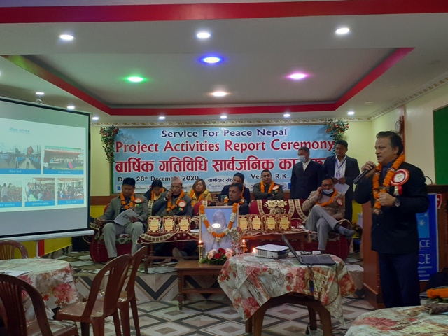 सर्भिस फर पिस नेपालको वार्षिक समिक्षा, खानेपानी व्यवस्थापन सम्बन्धी तालिम पनि सम्पन्न 