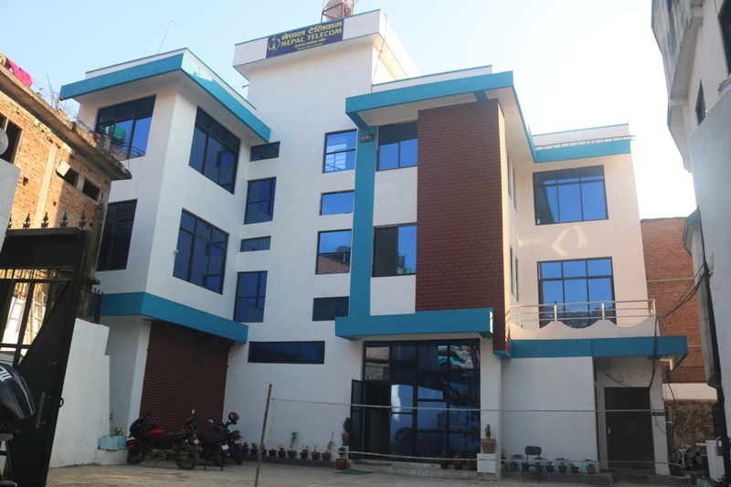 नेपाल टेलिकम धादिङको निर्माणाधिन भवन सम्पन्न
