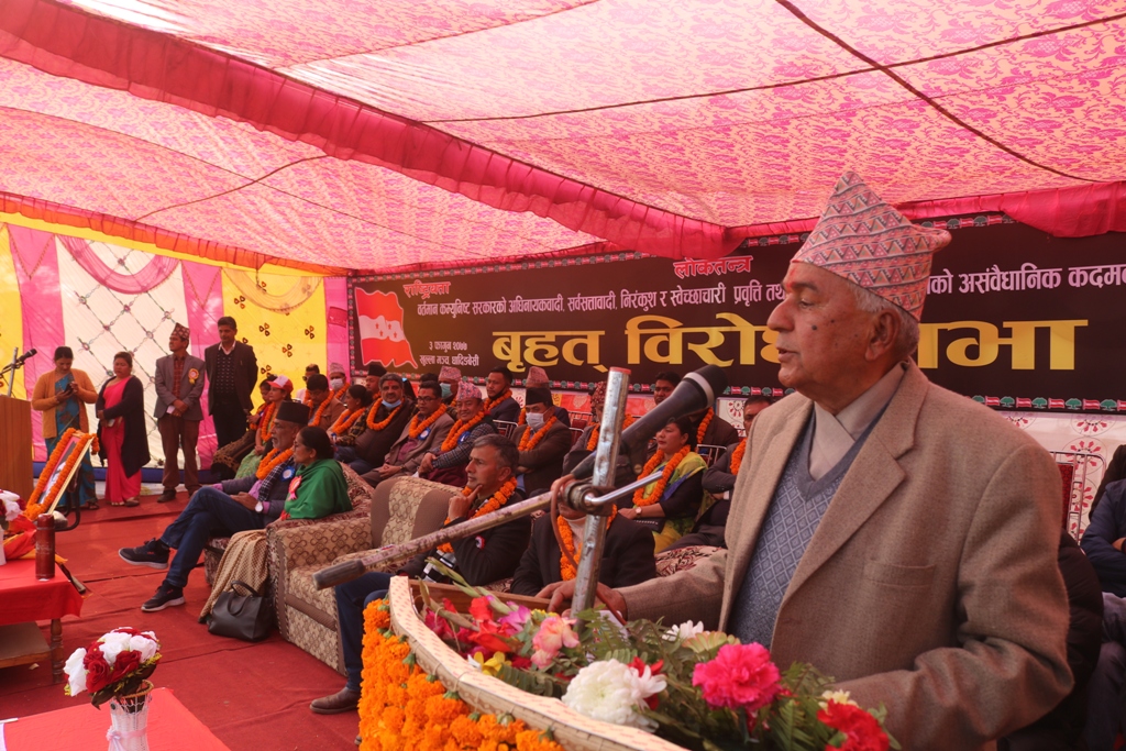 सत्ताको उन्मादले प्रधानमन्त्रीको विवेक शुन्य : काँग्रेसका वरिष्ठ नेता पौडेल