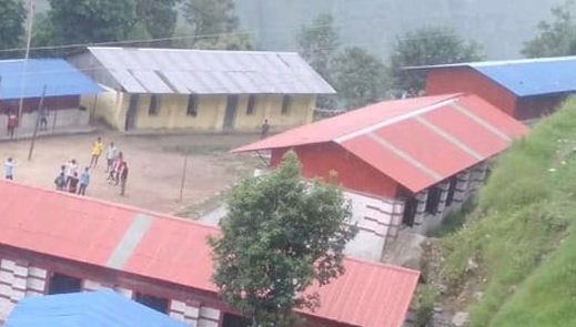 उत्तरी धादिङको खनियावास गाउँपालिकाको शिङ्गलादेवी माविमा आगलागी