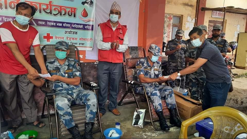रेडक्रस र नेपाल निजामती कर्मचारी युनियनले स्थापना दिवश मनायो