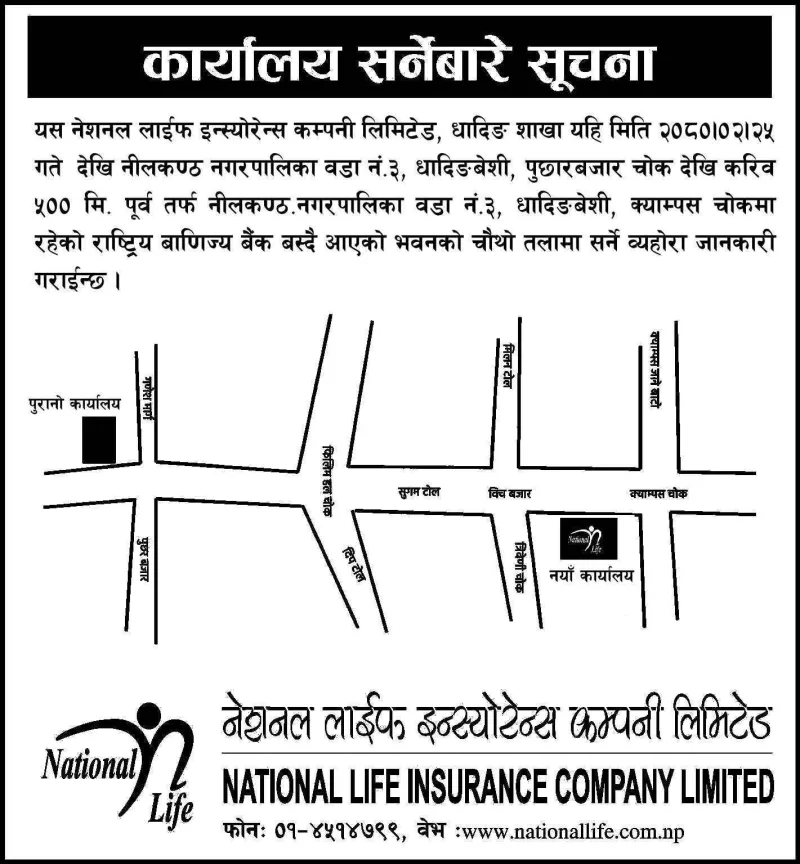 कार्यालय सर्ने बारे सूचना !