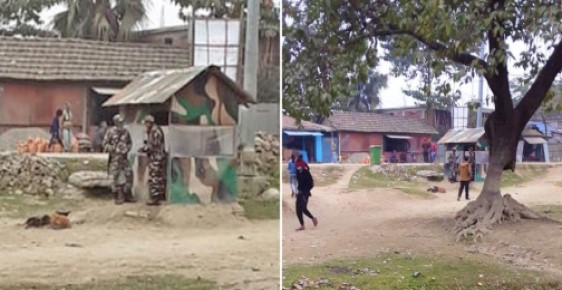 विराटनगरको दशगजामा भारतीय सुरक्षा पोष्ट