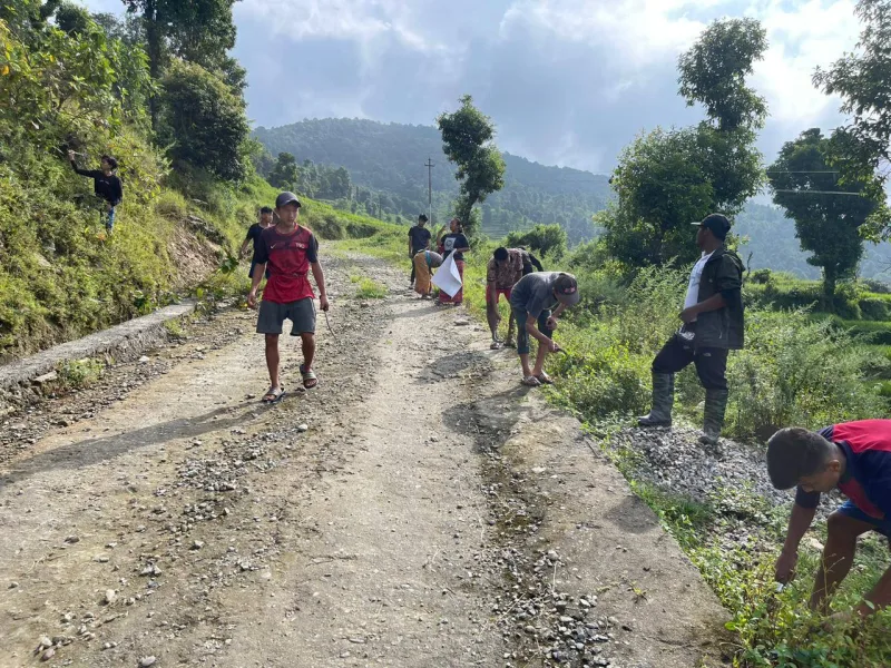मेलमिलाप युवा समाजको सरसफाई कार्यक्रम