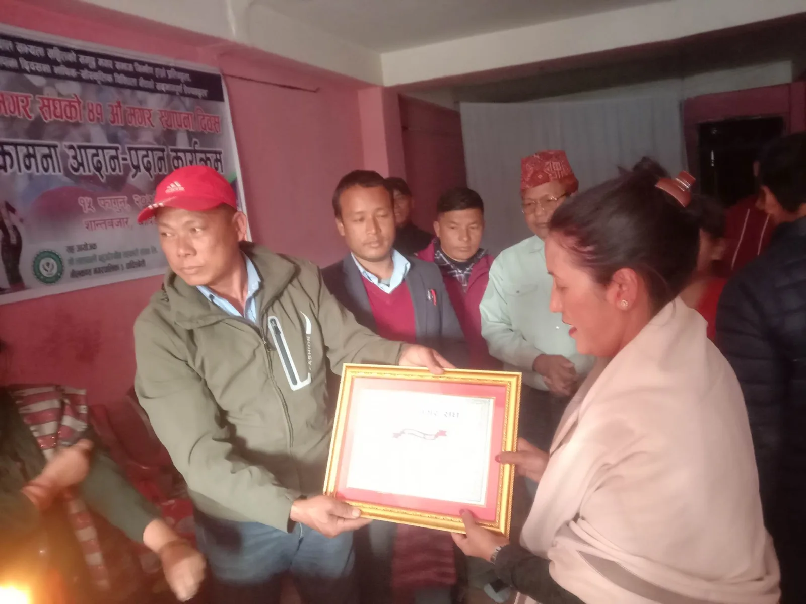 राष्ट्रिय लोक तथा दोहोरी गीत प्रतिष्ठान नेपालकी अध्यक्ष मगर सम्मानीत