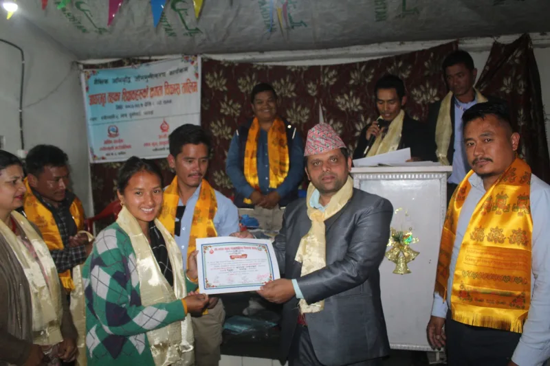रुविभ्यालीको लप्चेतमा शिक्षकहरुको लागि सञ्चालन भएको क्षमता विकास तालिम सकियो
