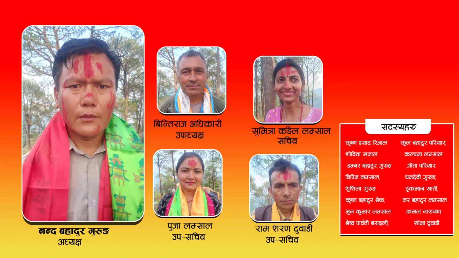 नेकपा एमाले नीलकण्ठ ९ को अध्यक्षमा नन्द बहादुर गुरुङ चयन