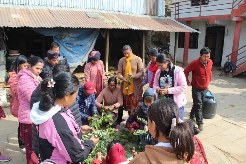 फुलखर्कमा घर बगैंचा व्यवस्थापन सम्बन्धि २ दिने तालिम सम्पन्न
