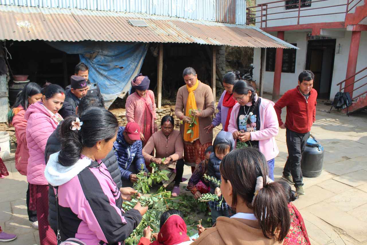 फुलखर्कमा घर बगैंचा व्यवस्थापन सम्बन्धि २ दिने तालिम सम्पन्न