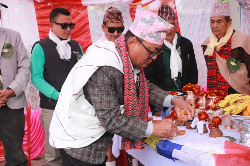 धादिङका गुरुङ महिलाहरुले हर्षाेउल्लासका साथ मनाए माङी पर्व