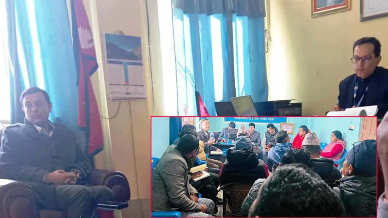 रास्वपा कार्यवाहक सभापती अर्याल र धादिङका प्रमुख जिल्ला अधिकारी विच के के विषयमा भए छलफल?