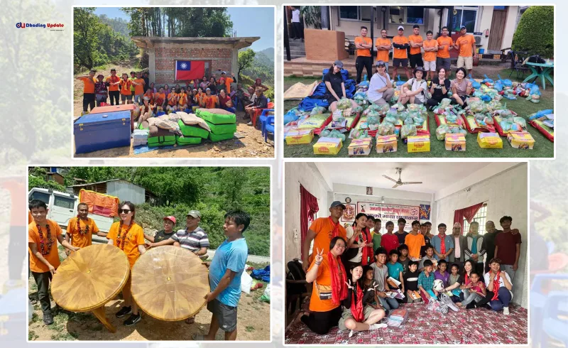 लाहुरेगाउँ आमा समहूलाई फाईन्ड नेपाल ट्रेक प्रा.लिद्वारा राहत सामाग्री वितरण