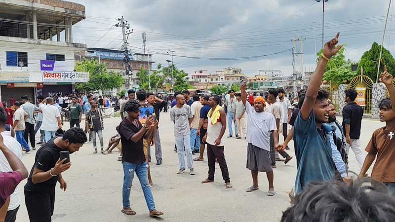 हिन्दु सम्राट सेनाद्धारा मलंगवा बजार बन्द,सुनसरी र सिरहा घटनाको विरोध