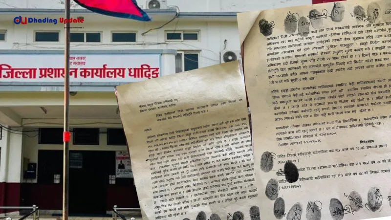 निजी जग्गामा जबरजस्ती सडक खनेको भन्दै स्थानीयले क्षतिपूर्तिको माग
