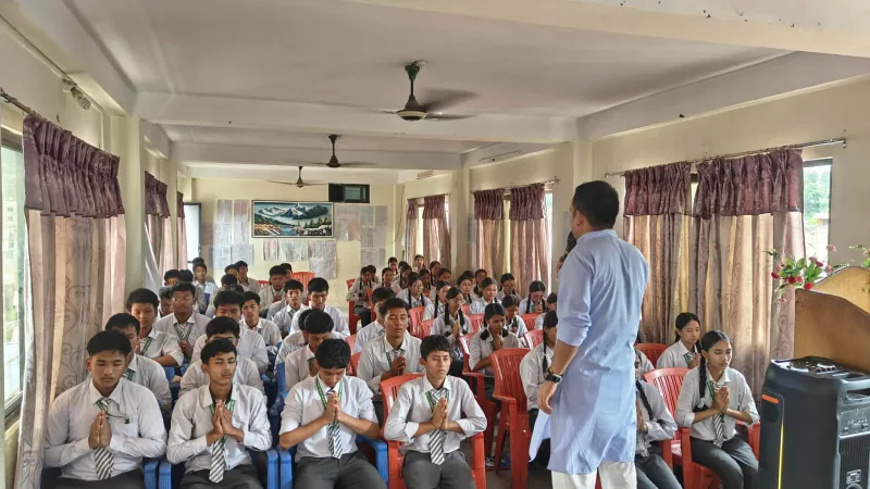 चिल्ड्रेनपार्क आवासीय माध्यमिक विद्यालयमा मनोपरामर्श तथा उत्प्रेरणा कार्यक्रम सम्पन्न
