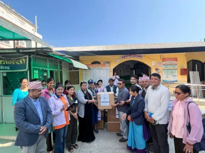 गजुरी प्राथमिक स्वास्थ्य केन्द्रलाई २८ लाख ७५ हजार रुपैयाँभन्दा बढीका स्वास्थ्य उपकरण हस्तान्तरण
