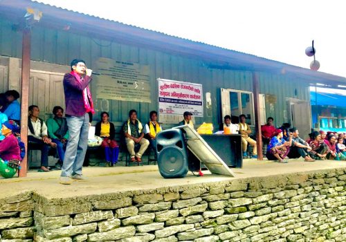 बैदेशिक रोजगारलाई सुरक्षित बनाउन लापाको ठुलो गाउँमा समुदाय अभिमुखीकरण कार्यक्रम सम्पन्न