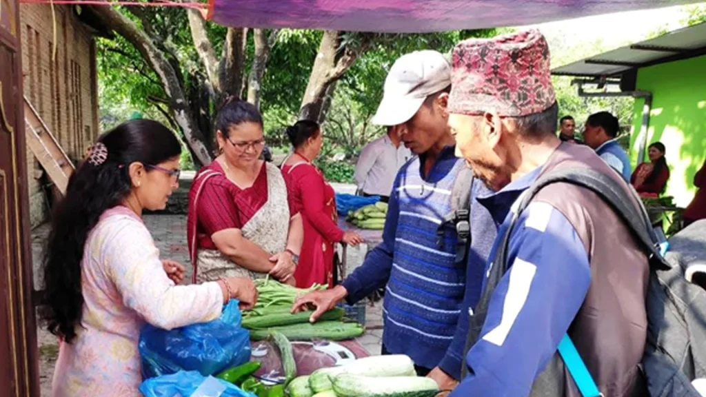 पाँचखालमा साप्ताहिक कृषि हाटबजार