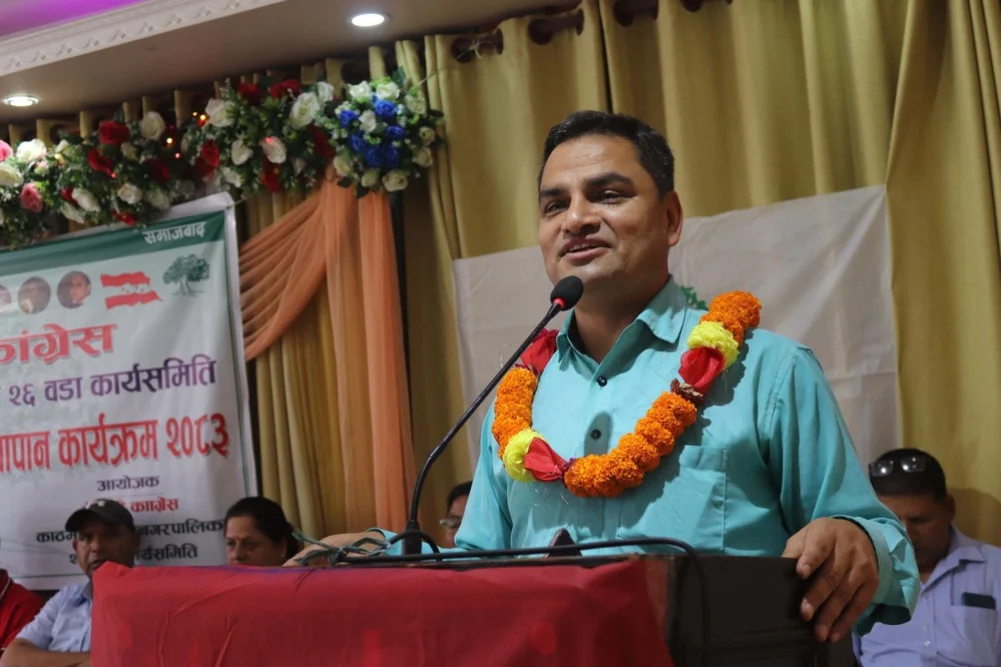 कांग्रेसको १५औँ महाधिवेशन तोकिएकै समयमा हुन्छ : महामन्त्री पौडेल 
