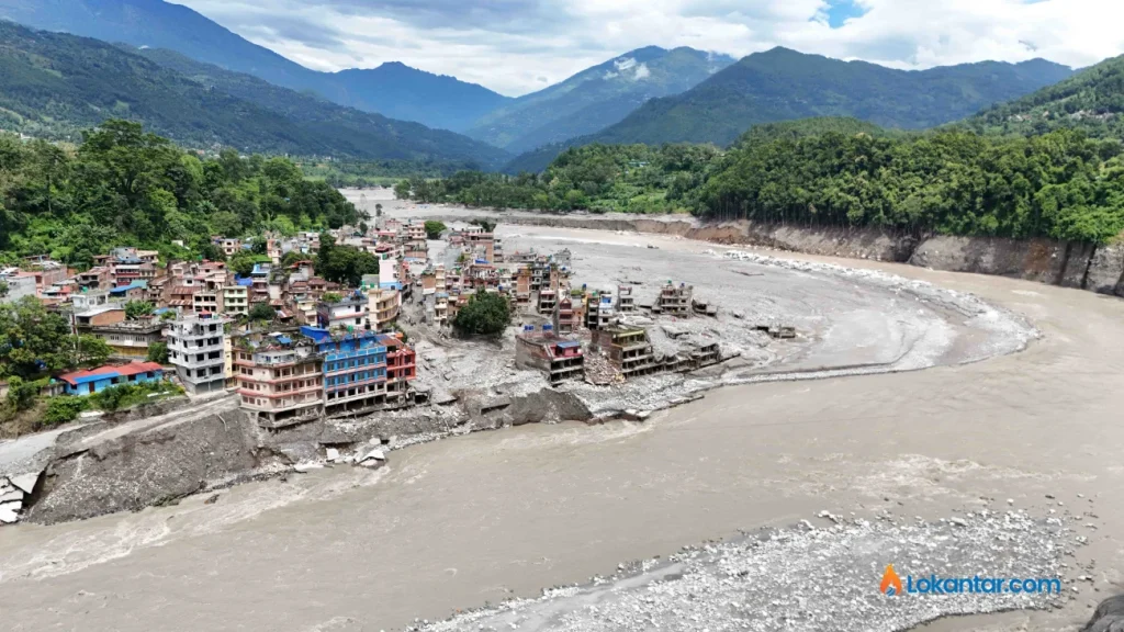 भोटेकोशी बाढीः पाँच हजार २८५ जना सम्पर्कविहीन