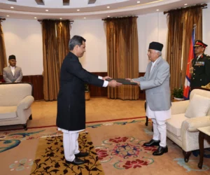 पाँच देशका राजदूतद्वारा राष्ट्रपतिसमक्ष ओहोदाको प्रमाणपत्र प्रस्तुत