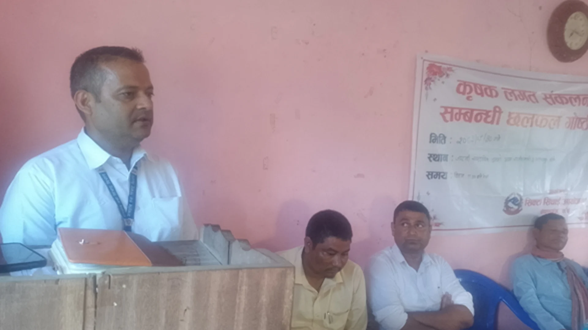 किसानको गुनासो सुन्दै सिक्टा सिंचाइ