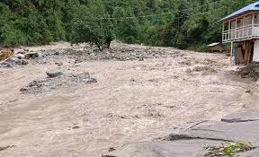 थुनिएको मस्र्याङ्दी नदीमा पानी बग्न थाल्यो