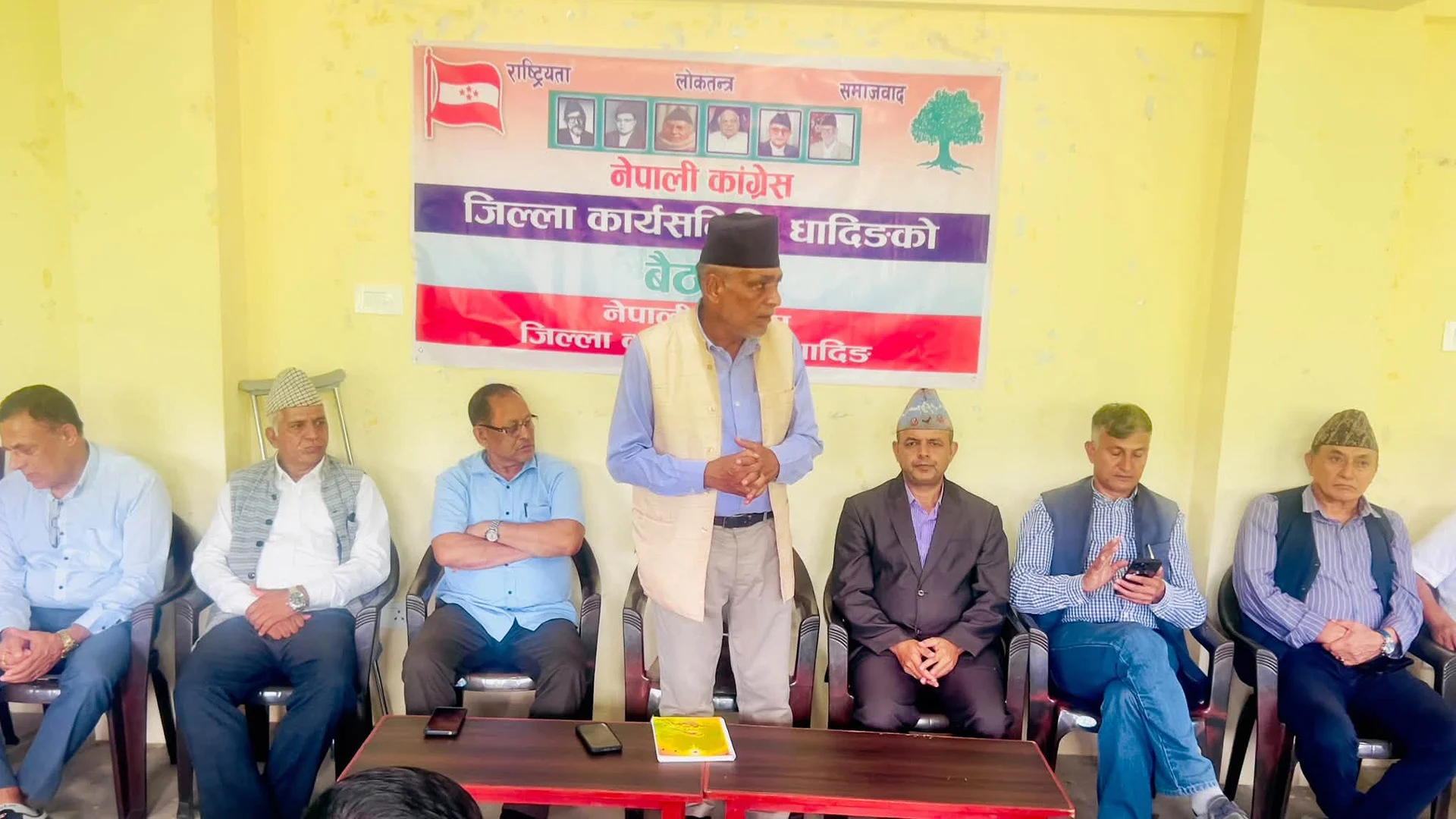 कांग्रेस धादिङको अधिवेशन कार्यतालिका सार्वजनिक
