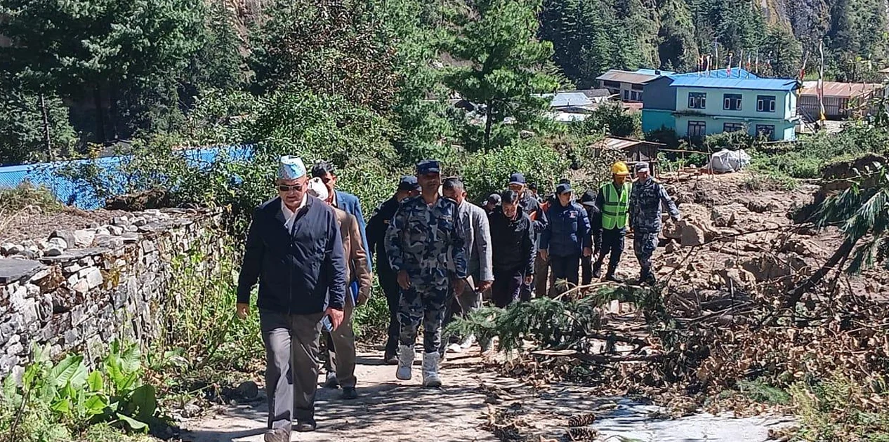 मनाङमा तत्काल अत्यावश्यक काम गर्नेः मुख्यमन्त्री पाण्डे