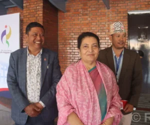 पूर्वराष्ट्रपति भण्डारी चीन प्रस्थान