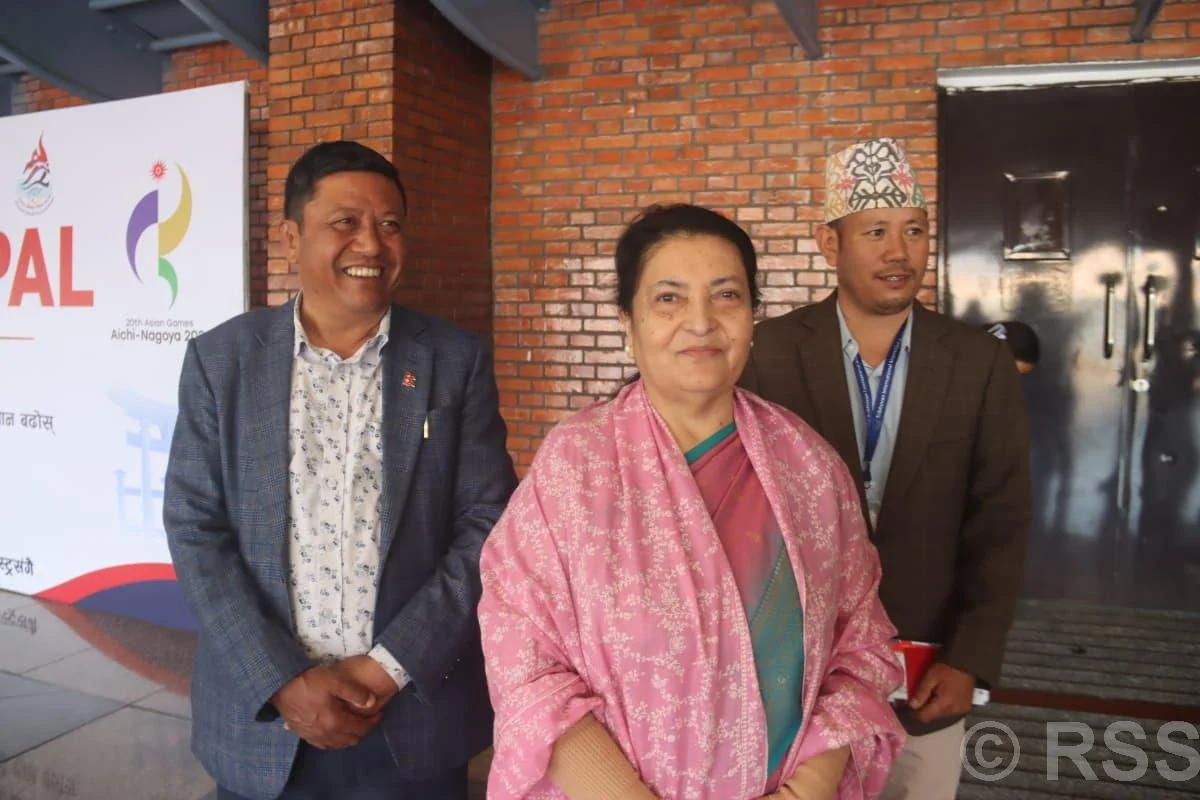 पूर्वराष्ट्रपति भण्डारी चीन प्रस्थान