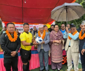 दमौलीमा प्रथम व्यास मेयर फुटबल प्रतियोगिता सुरु