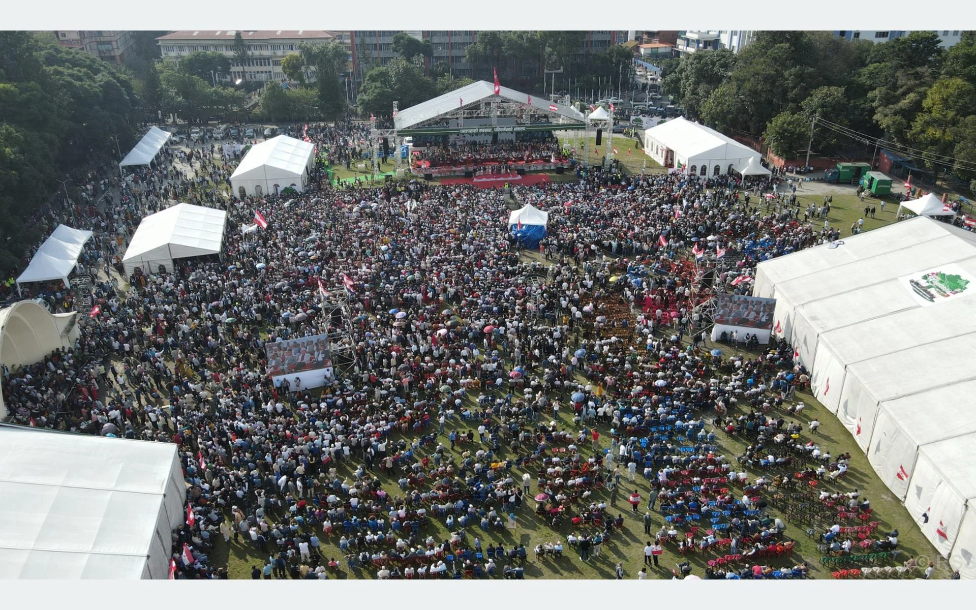 कांग्रेस महाधिवेशन उद्घाटन सत्र सुरु, विभिन्न दलका शीर्ष नेता उपस्थित